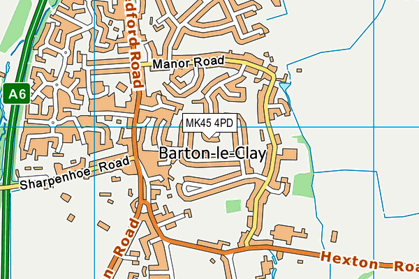MK45 4PD map - OS VectorMap District (Ordnance Survey) MK45 4PD map - OS VectorMap District (Ordnance Survey)