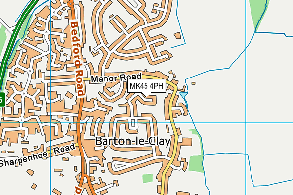 MK45 4PH map - OS VectorMap District (Ordnance Survey) MK45 4PH map - OS VectorMap District (Ordnance Survey)