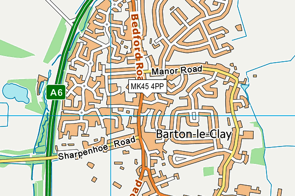 MK45 4PP map - OS VectorMap District (Ordnance Survey) MK45 4PP map - OS VectorMap District (Ordnance Survey)