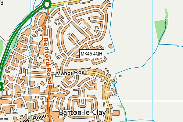 MK45 4QH map - OS VectorMap District (Ordnance Survey) MK45 4QH map - OS VectorMap District (Ordnance Survey)