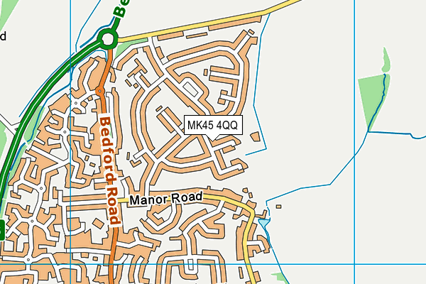 MK45 4QQ map - OS VectorMap District (Ordnance Survey) MK45 4QQ map - OS VectorMap District (Ordnance Survey)