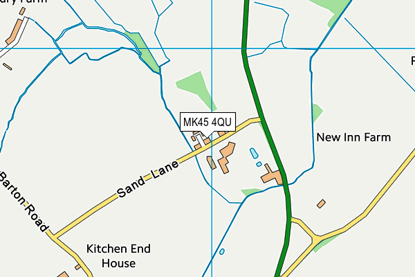 MK45 4QU map - OS VectorMap District (Ordnance Survey) MK45 4QU map - OS VectorMap District (Ordnance Survey)