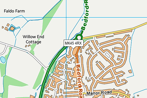 MK45 4RX map - OS VectorMap District (Ordnance Survey) MK45 4RX map - OS VectorMap District (Ordnance Survey)