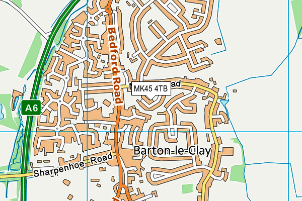 MK45 4TB map - OS VectorMap District (Ordnance Survey) MK45 4TB map - OS VectorMap District (Ordnance Survey)