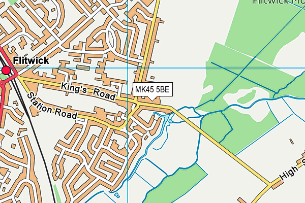 MK45 5BE map - OS VectorMap District (Ordnance Survey) MK45 5BE map - OS VectorMap District (Ordnance Survey)