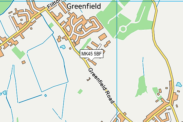 MK45 5BF map - OS VectorMap District (Ordnance Survey) MK45 5BF map - OS VectorMap District (Ordnance Survey)