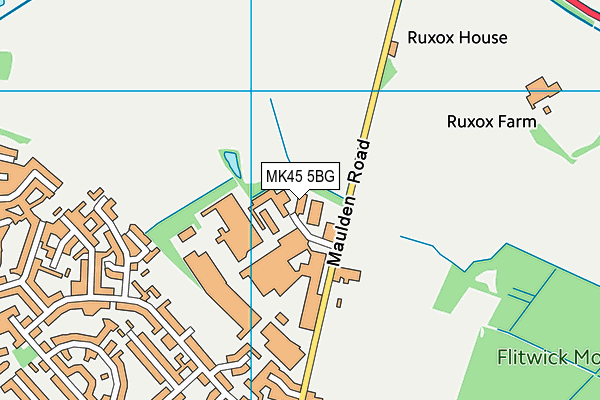 MK45 5BG map - OS VectorMap District (Ordnance Survey) MK45 5BG map - OS VectorMap District (Ordnance Survey)