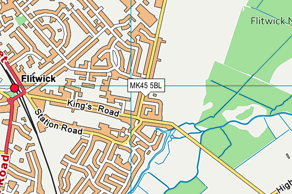 MK45 5BL map - OS VectorMap District (Ordnance Survey) MK45 5BL map - OS VectorMap District (Ordnance Survey)