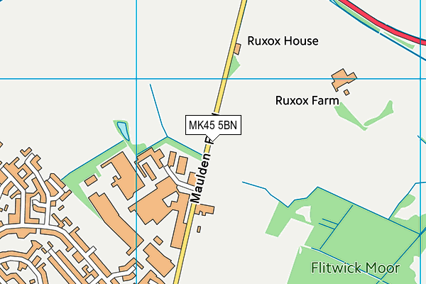 MK45 5BN map - OS VectorMap District (Ordnance Survey) MK45 5BN map - OS VectorMap District (Ordnance Survey)