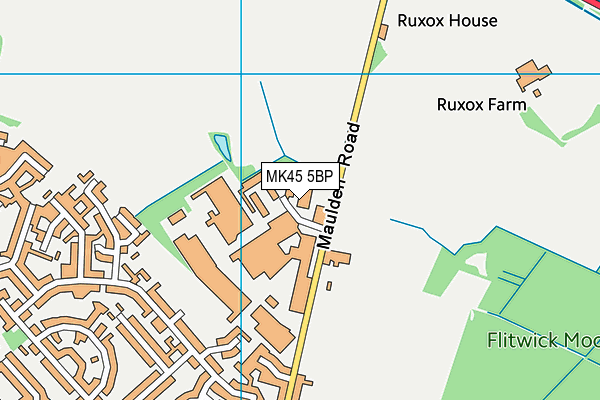 MK45 5BP map - OS VectorMap District (Ordnance Survey) MK45 5BP map - OS VectorMap District (Ordnance Survey)