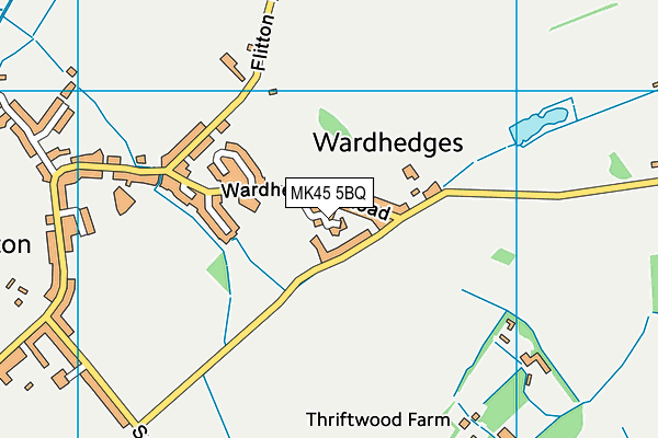 MK45 5BQ map - OS VectorMap District (Ordnance Survey) MK45 5BQ map - OS VectorMap District (Ordnance Survey)