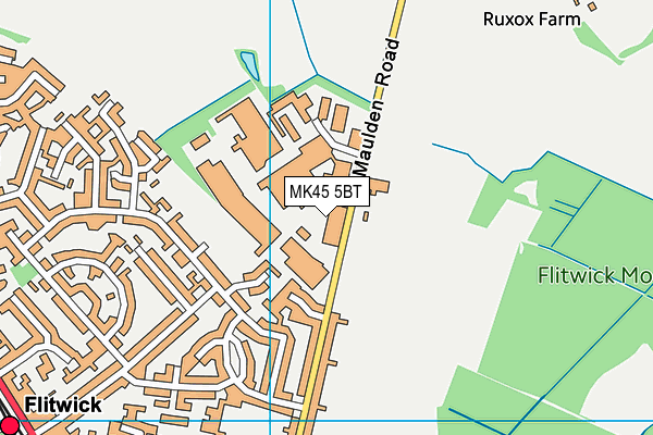 MK45 5BT map - OS VectorMap District (Ordnance Survey) MK45 5BT map - OS VectorMap District (Ordnance Survey)