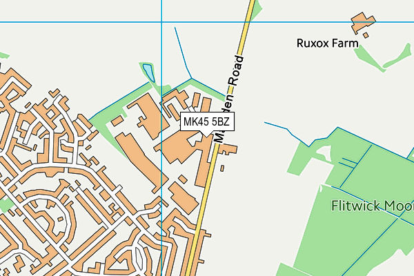 MK45 5BZ map - OS VectorMap District (Ordnance Survey) MK45 5BZ map - OS VectorMap District (Ordnance Survey)
