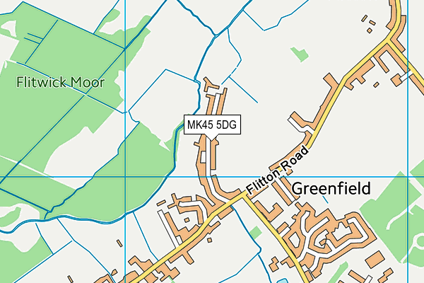 MK45 5DG map - OS VectorMap District (Ordnance Survey) MK45 5DG map - OS VectorMap District (Ordnance Survey)