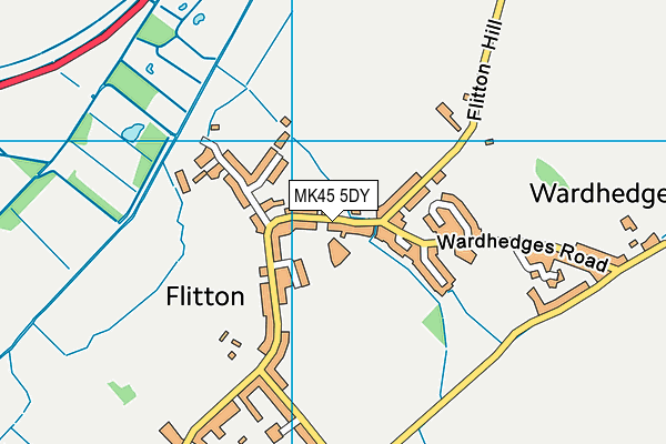 MK45 5DY map - OS VectorMap District (Ordnance Survey) MK45 5DY map - OS VectorMap District (Ordnance Survey)