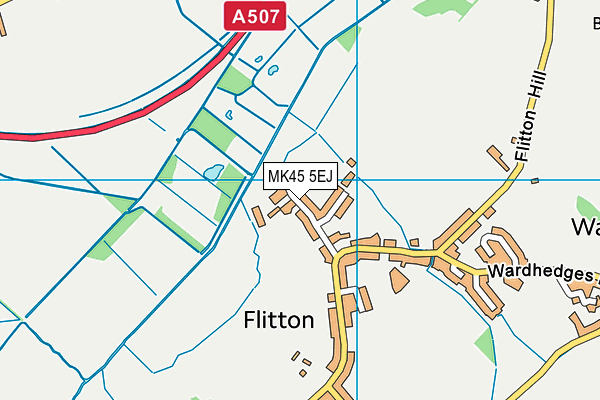 MK45 5EJ map - OS VectorMap District (Ordnance Survey) MK45 5EJ map - OS VectorMap District (Ordnance Survey)