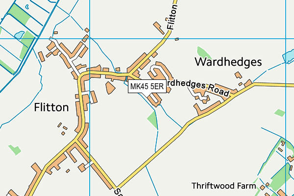 MK45 5ER map - OS VectorMap District (Ordnance Survey) MK45 5ER map - OS VectorMap District (Ordnance Survey)