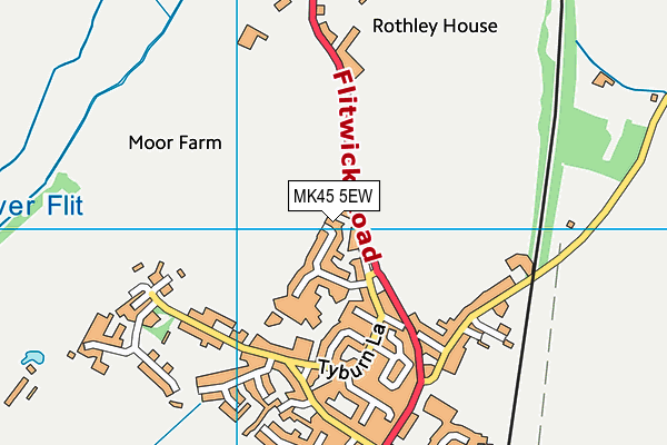 MK45 5EW map - OS VectorMap District (Ordnance Survey) MK45 5EW map - OS VectorMap District (Ordnance Survey)