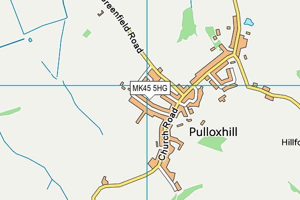 MK45 5HG map - OS VectorMap District (Ordnance Survey)