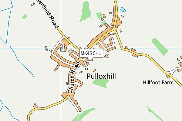 MK45 5HL map - OS VectorMap District (Ordnance Survey)