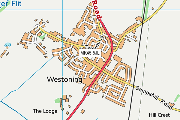 MK45 5JL map - OS VectorMap District (Ordnance Survey) MK45 5JL map - OS VectorMap District (Ordnance Survey)