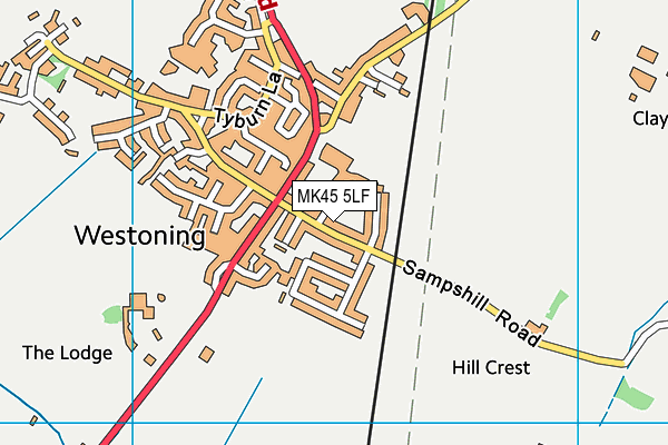 MK45 5LF map - OS VectorMap District (Ordnance Survey) MK45 5LF map - OS VectorMap District (Ordnance Survey)
