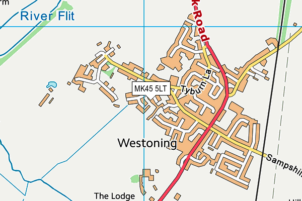 MK45 5LT map - OS VectorMap District (Ordnance Survey) MK45 5LT map - OS VectorMap District (Ordnance Survey)