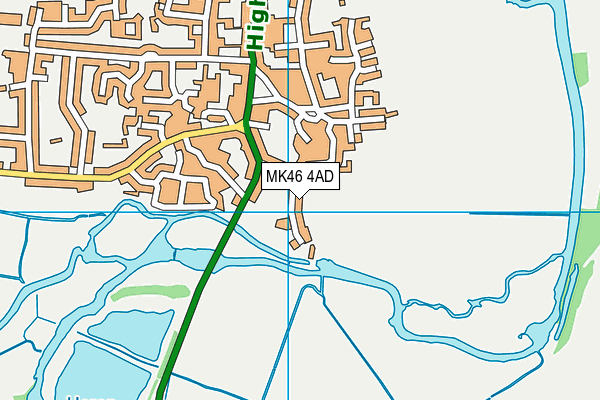 MK46 4AD map - OS VectorMap District (Ordnance Survey) MK46 4AD map - OS VectorMap District (Ordnance Survey)