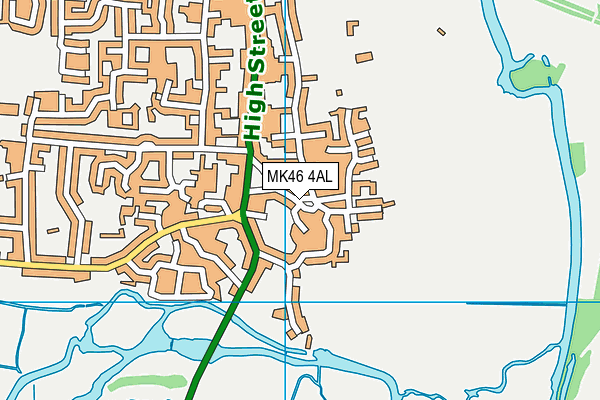 MK46 4AL map - OS VectorMap District (Ordnance Survey) MK46 4AL map - OS VectorMap District (Ordnance Survey)