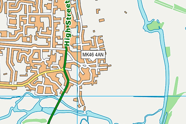 MK46 4AN map - OS VectorMap District (Ordnance Survey) MK46 4AN map - OS VectorMap District (Ordnance Survey)