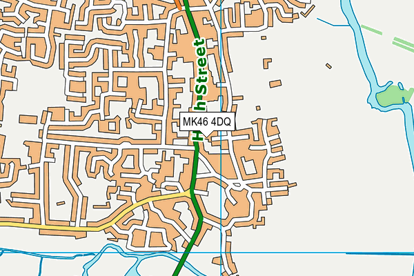 MK46 4DQ map - OS VectorMap District (Ordnance Survey) MK46 4DQ map - OS VectorMap District (Ordnance Survey)