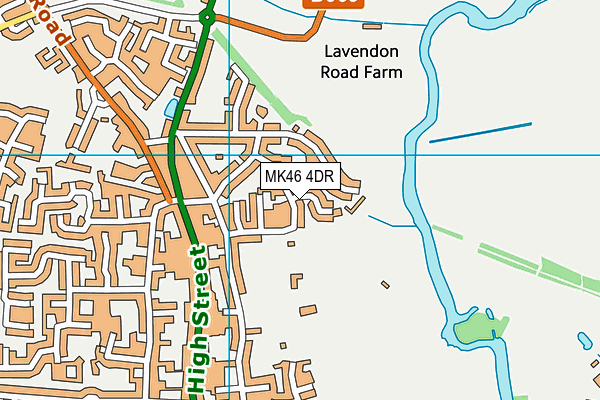MK46 4DR map - OS VectorMap District (Ordnance Survey) MK46 4DR map - OS VectorMap District (Ordnance Survey)