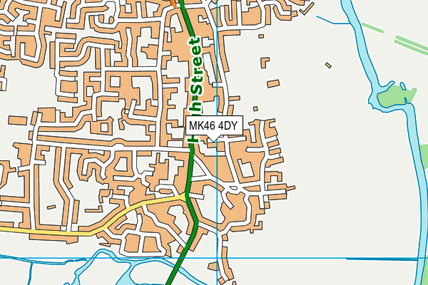 MK46 4DY map - OS VectorMap District (Ordnance Survey) MK46 4DY map - OS VectorMap District (Ordnance Survey)