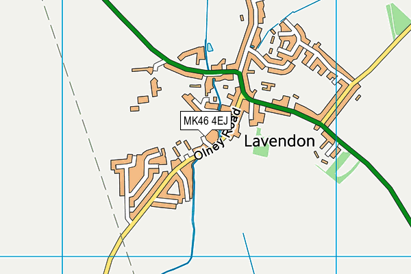 MK46 4EJ map - OS VectorMap District (Ordnance Survey) MK46 4EJ map - OS VectorMap District (Ordnance Survey)