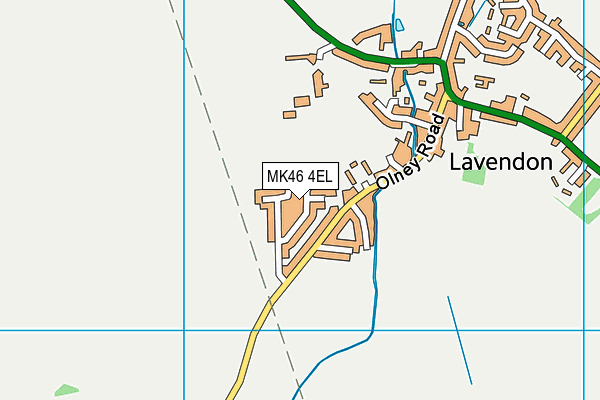 MK46 4EL map - OS VectorMap District (Ordnance Survey)
