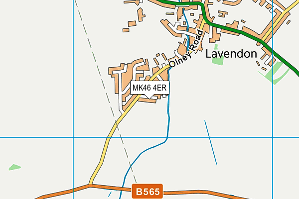 MK46 4ER map - OS VectorMap District (Ordnance Survey) MK46 4ER map - OS VectorMap District (Ordnance Survey)