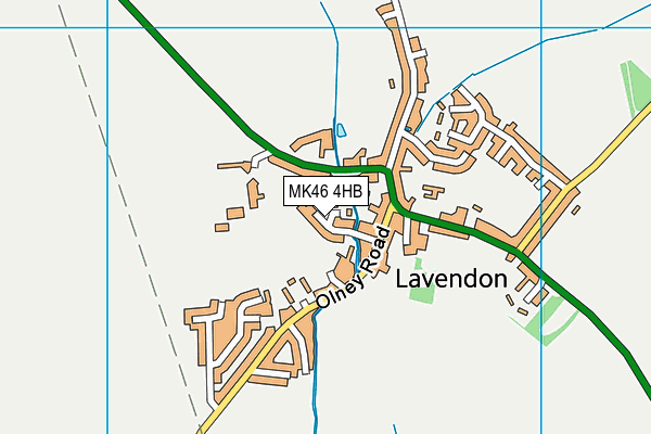 MK46 4HB map - OS VectorMap District (Ordnance Survey) MK46 4HB map - OS VectorMap District (Ordnance Survey)