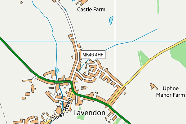 MK46 4HF map - OS VectorMap District (Ordnance Survey)