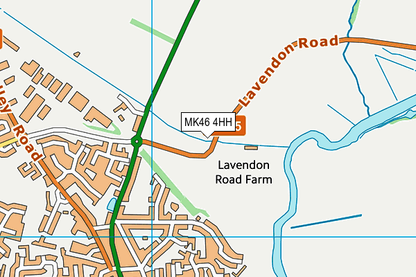 MK46 4HH map - OS VectorMap District (Ordnance Survey) MK46 4HH map - OS VectorMap District (Ordnance Survey)