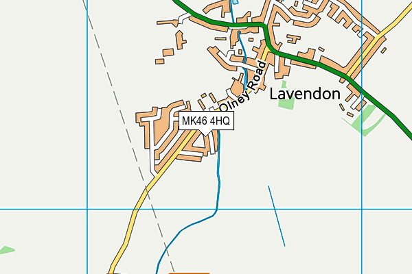 MK46 4HQ map - OS VectorMap District (Ordnance Survey) MK46 4HQ map - OS VectorMap District (Ordnance Survey)
