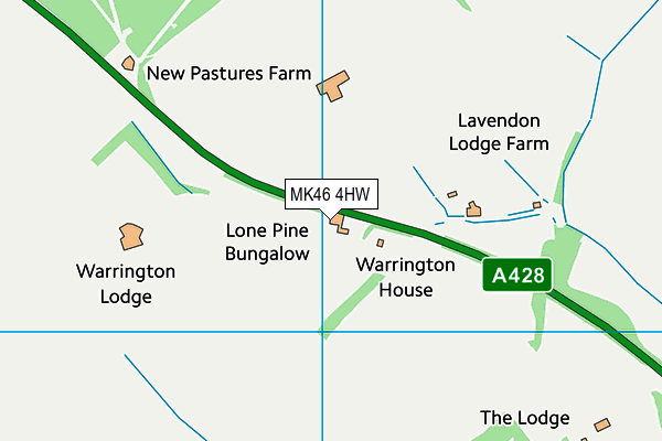 MK46 4HW map - OS VectorMap District (Ordnance Survey) MK46 4HW map - OS VectorMap District (Ordnance Survey)