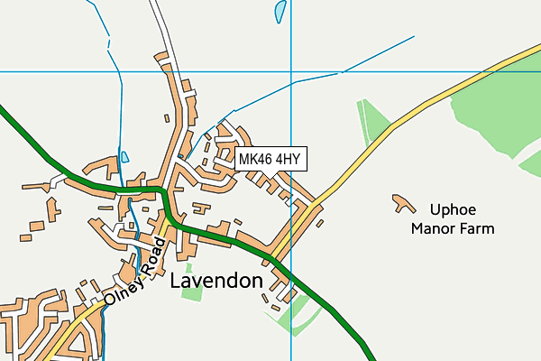 MK46 4HY map - OS VectorMap District (Ordnance Survey) MK46 4HY map - OS VectorMap District (Ordnance Survey)