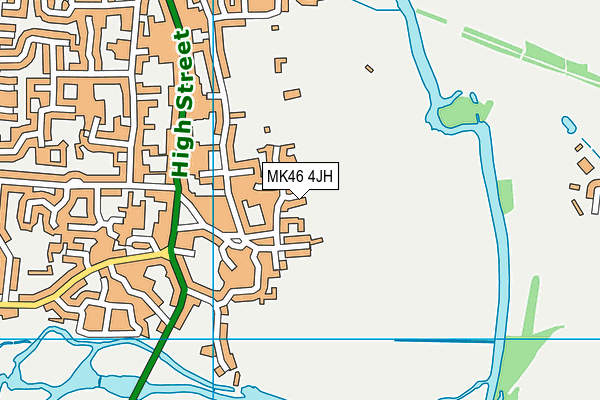 MK46 4JH map - OS VectorMap District (Ordnance Survey) MK46 4JH map - OS VectorMap District (Ordnance Survey)