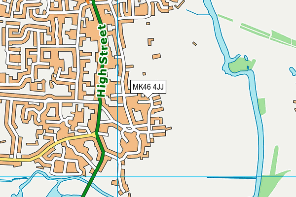 MK46 4JJ map - OS VectorMap District (Ordnance Survey) MK46 4JJ map - OS VectorMap District (Ordnance Survey)