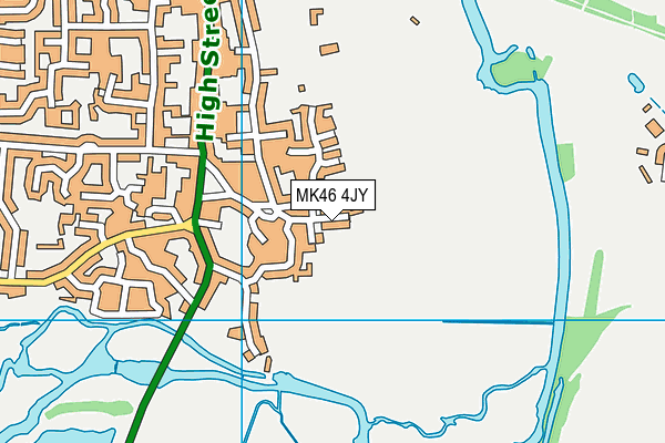 MK46 4JY map - OS VectorMap District (Ordnance Survey) MK46 4JY map - OS VectorMap District (Ordnance Survey)