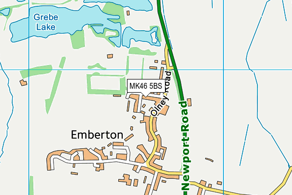 MK46 5BS map - OS VectorMap District (Ordnance Survey) MK46 5BS map - OS VectorMap District (Ordnance Survey)