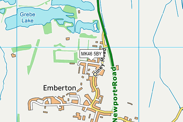 MK46 5BY map - OS VectorMap District (Ordnance Survey) MK46 5BY map - OS VectorMap District (Ordnance Survey)