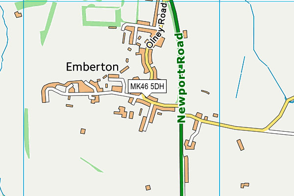 MK46 5DH map - OS VectorMap District (Ordnance Survey) MK46 5DH map - OS VectorMap District (Ordnance Survey)