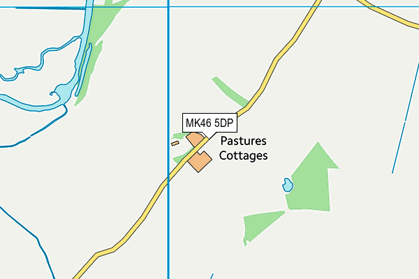 MK46 5DP map - OS VectorMap District (Ordnance Survey) MK46 5DP map - OS VectorMap District (Ordnance Survey)