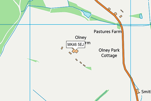 MK46 5EJ map - OS VectorMap District (Ordnance Survey) MK46 5EJ map - OS VectorMap District (Ordnance Survey)